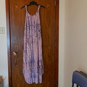 Ninexis Pink and Navy Maxi Dress